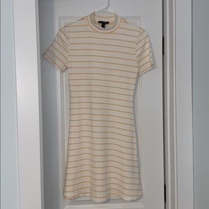 Forever 21 white and yellow tight dress